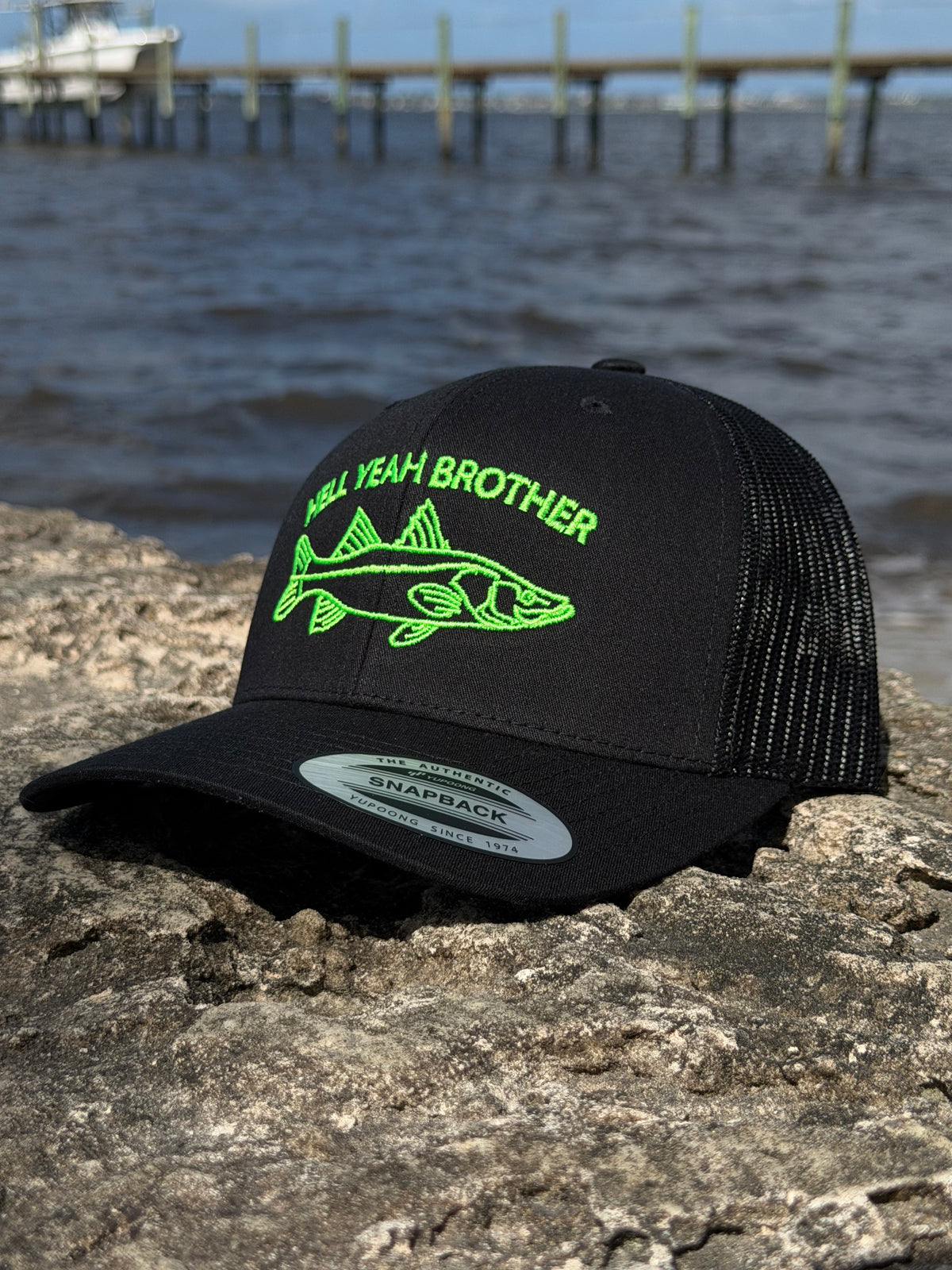 OG trucker chartreuse/black
